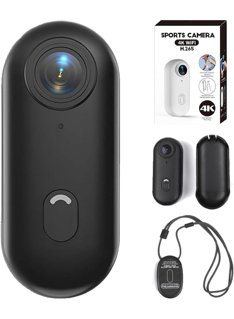 BlueFire Ultimate 4K Wearable Mini Action Camera - Thumb-Sized 36g Body Cam with Magnetic Mount, 30m Waterproof, 150 Min Battery, Wi-Fi, 170° Wide-Angle & Anti-Shake for Hands-Free Cycling, Diving, Vlogging, and Sports POV Recording - Image 1